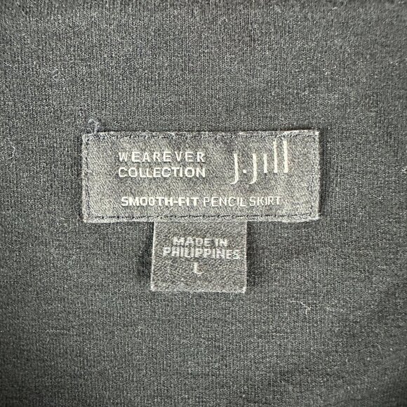 J Jill Skirt Womens Large Wearever Collection Smooth Fit Pencil Elastic Waist - Picture 3 of 6